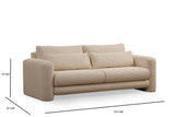 3-seater Bank Lily Beige