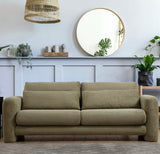 3-seater sofa lily green