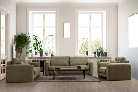 3-seater sofa lily green