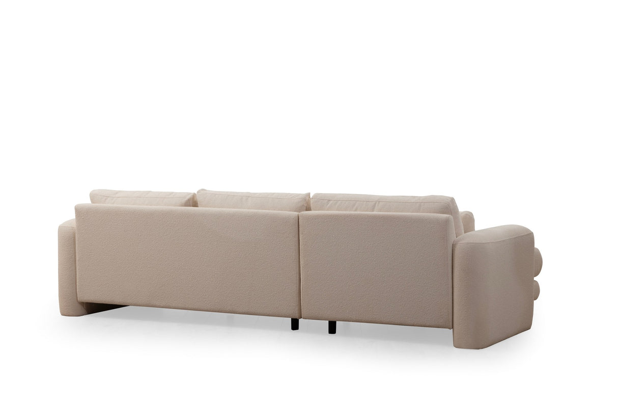 Corner sofa on the left lily cream