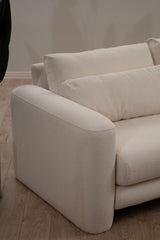 Corner sofa on the right lily cream