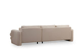 Corner sofa on the right lily cream