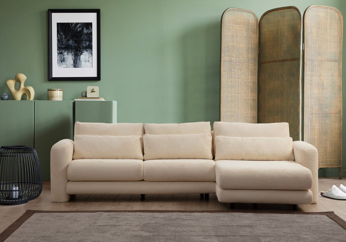 Corner sofa on the right Lily Beige