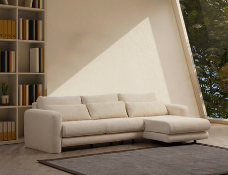 Corner sofa on the right Lily Beige