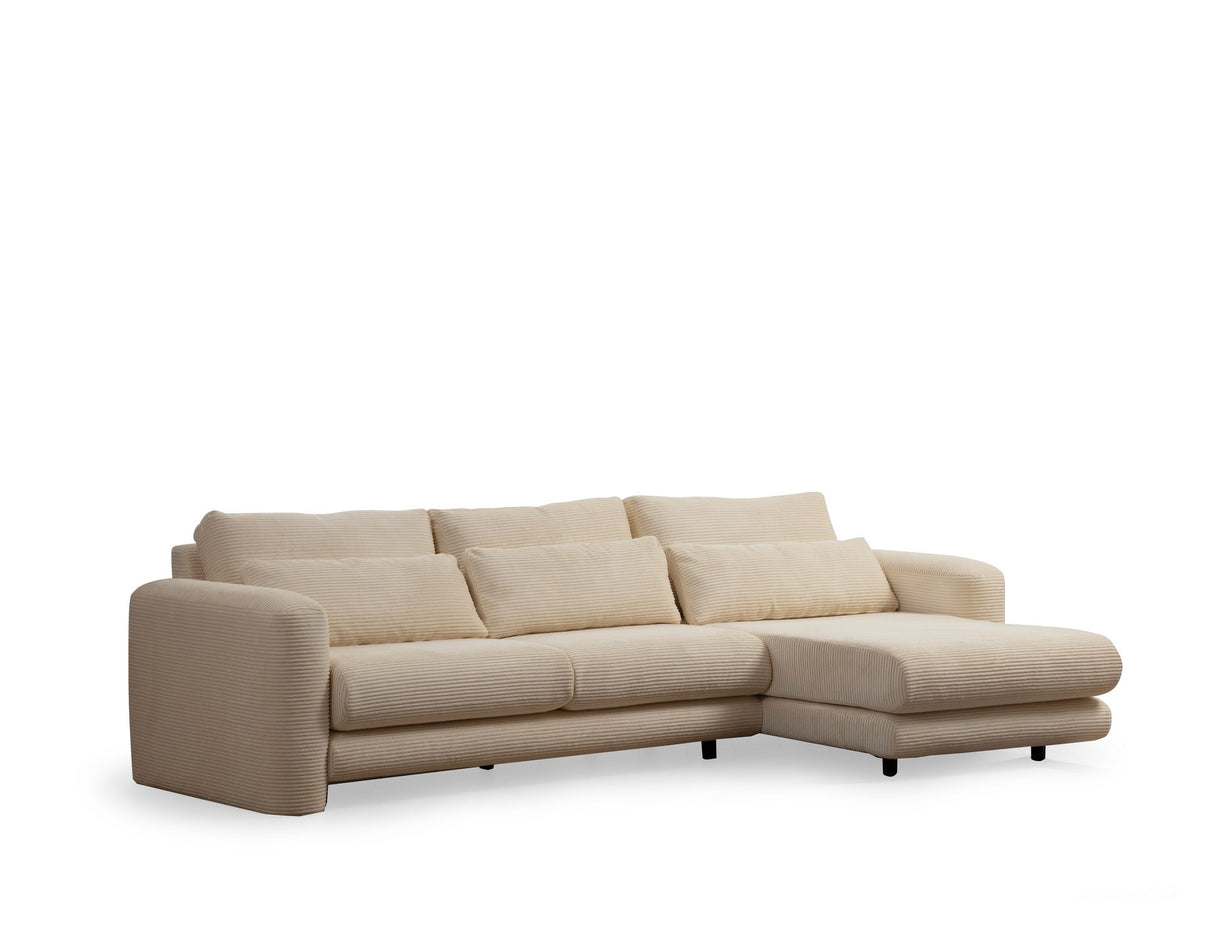 Corner sofa on the right Lily Beige