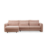 Corner sofa on the left Lily Pink