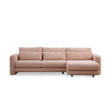 Corner sofa on the right Lily Pink