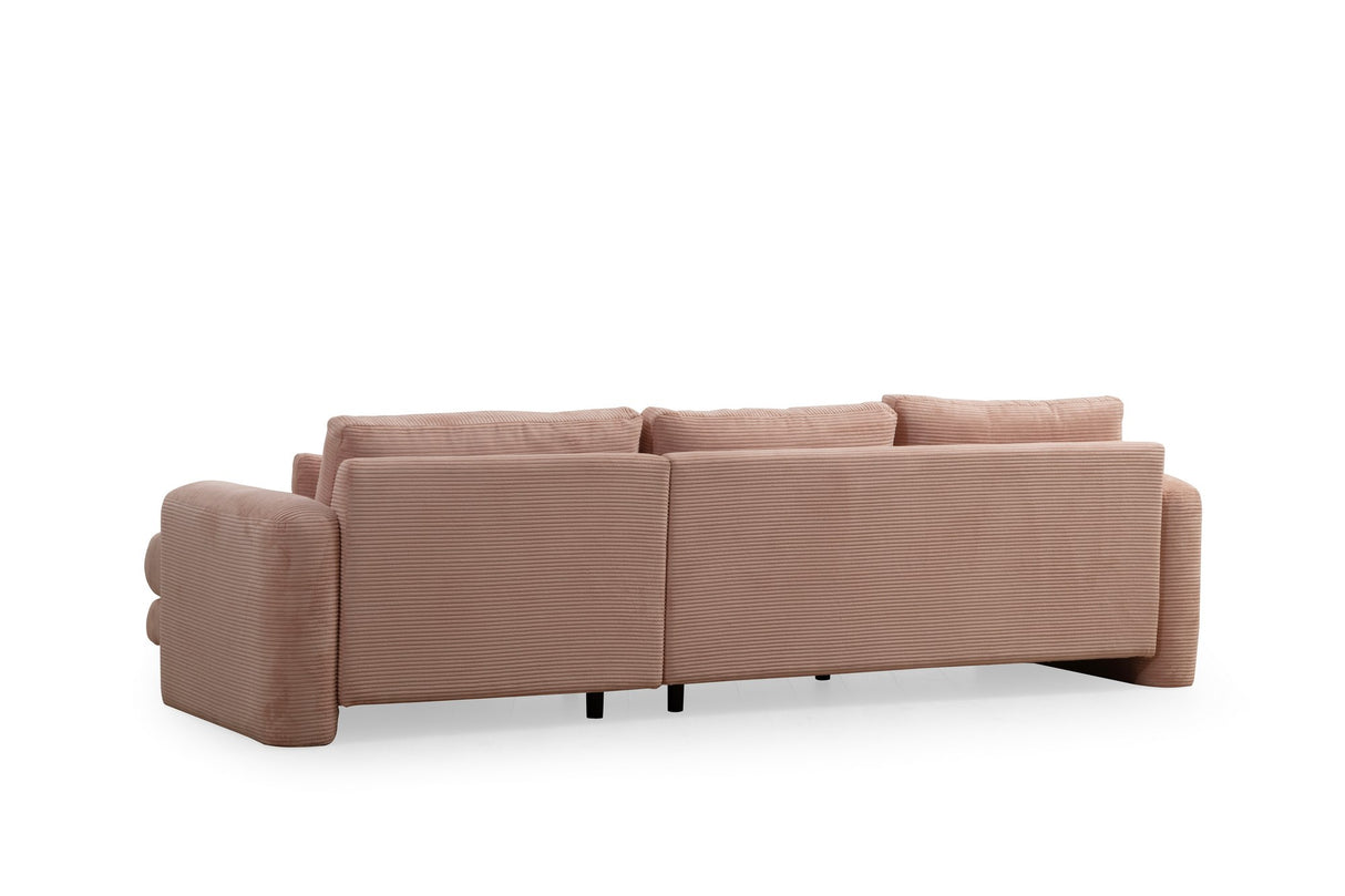 Corner sofa on the right Lily Pink