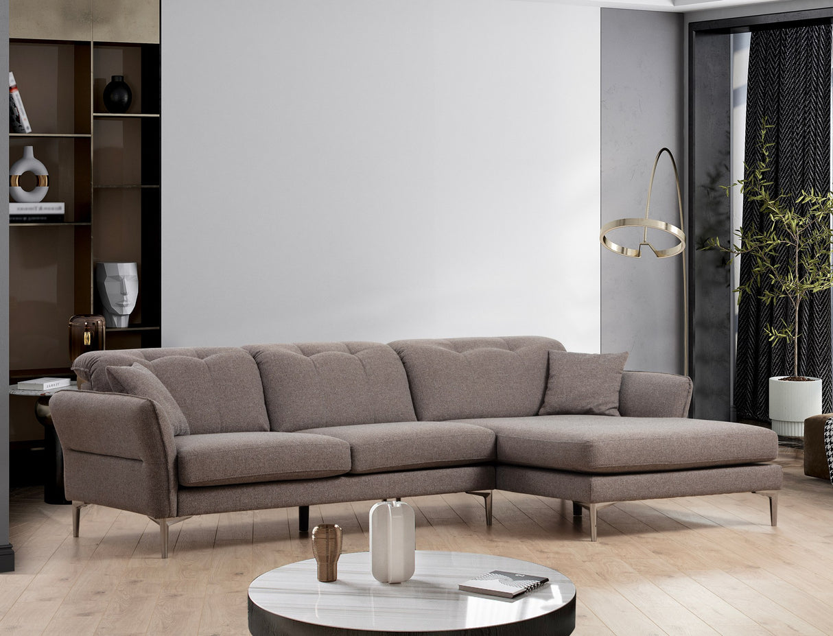 Corner sofa on the right costor gray