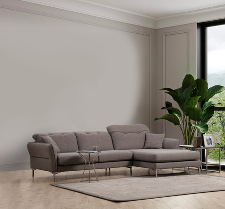 Corner sofa on the right costor gray