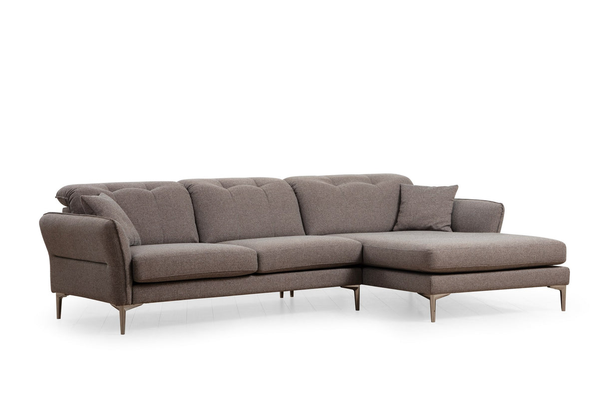 Corner sofa on the right costor gray