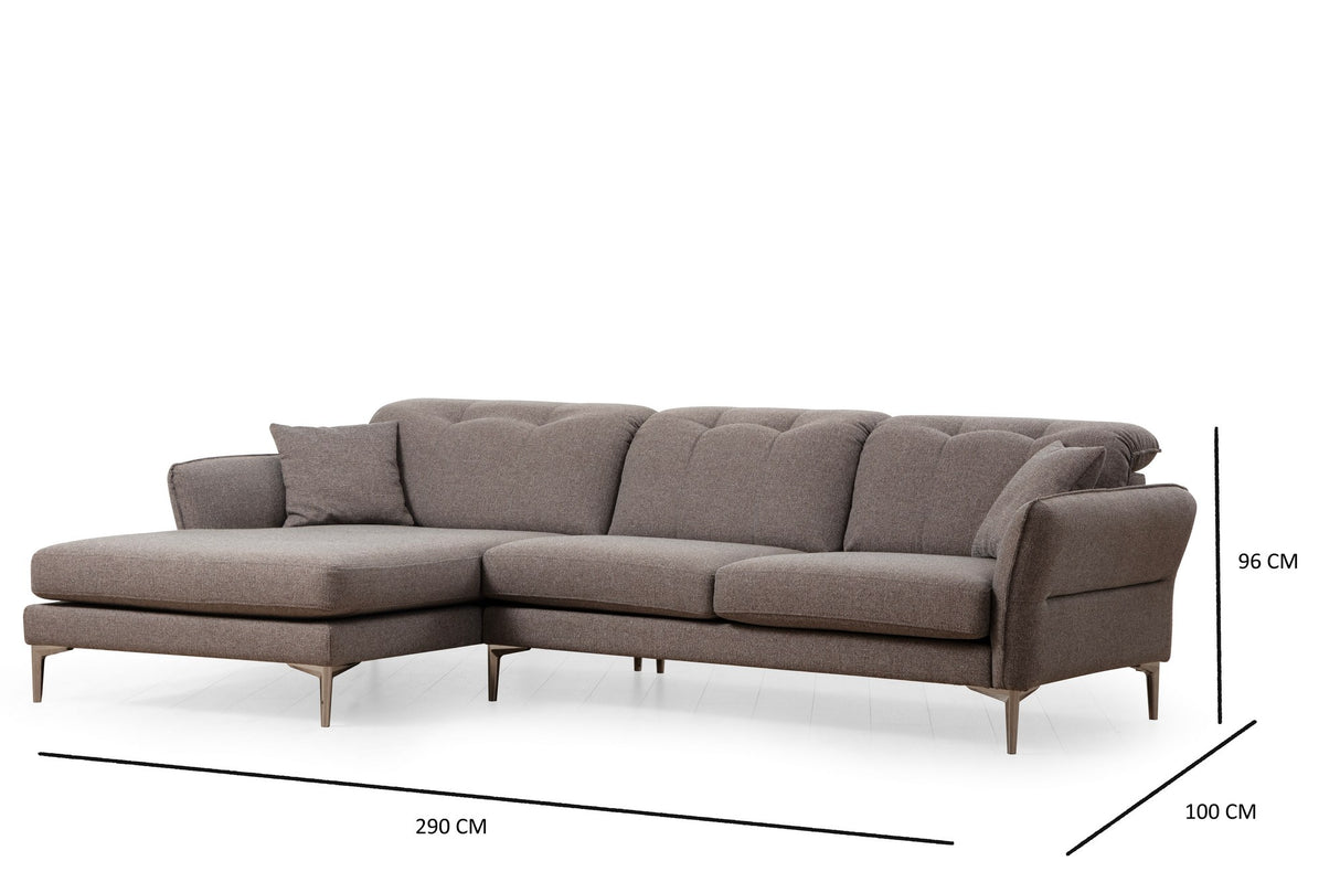 Corner sofa Left Costor Gray