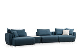 Corner sofa on the left maya blue