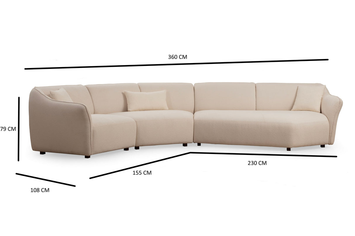 Corner sofa mentis cream