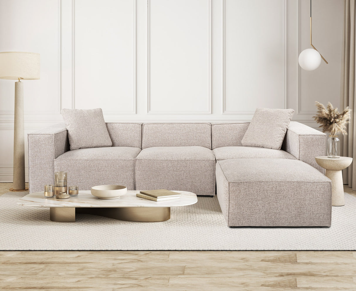 Corner sofa Lora Mocha