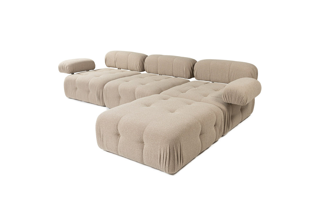 Modular Bank 3-seater with Hocker Doblo Beige