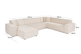 Corner sofa puzzle beige