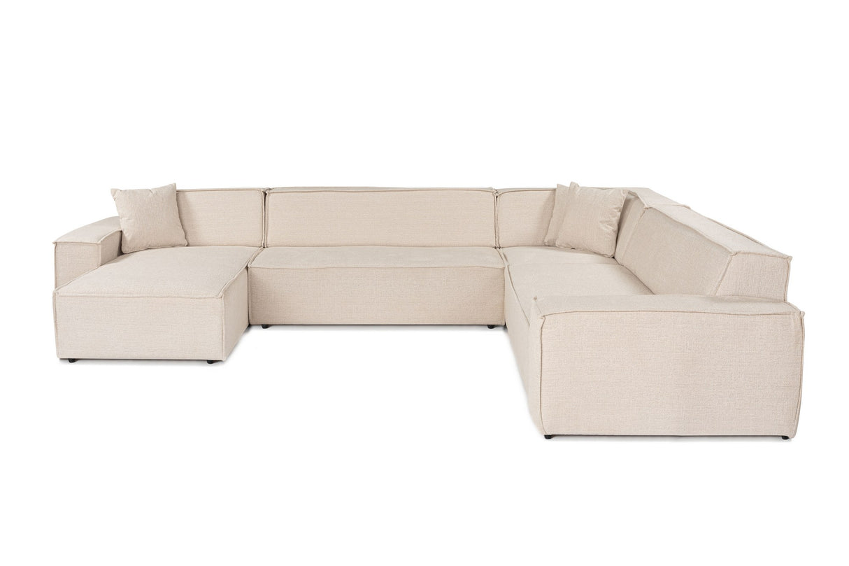 Corner sofa puzzle beige