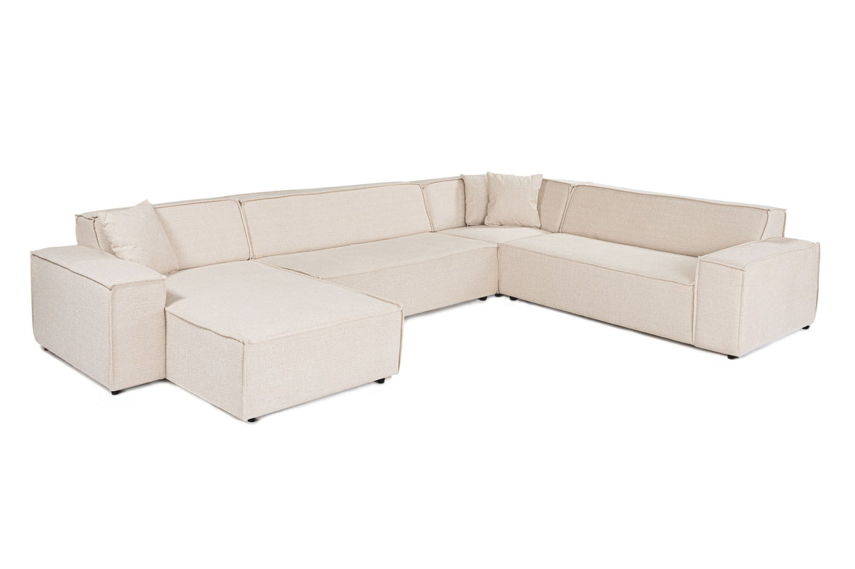 Corner sofa puzzle beige