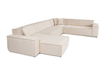 Corner sofa puzzle beige