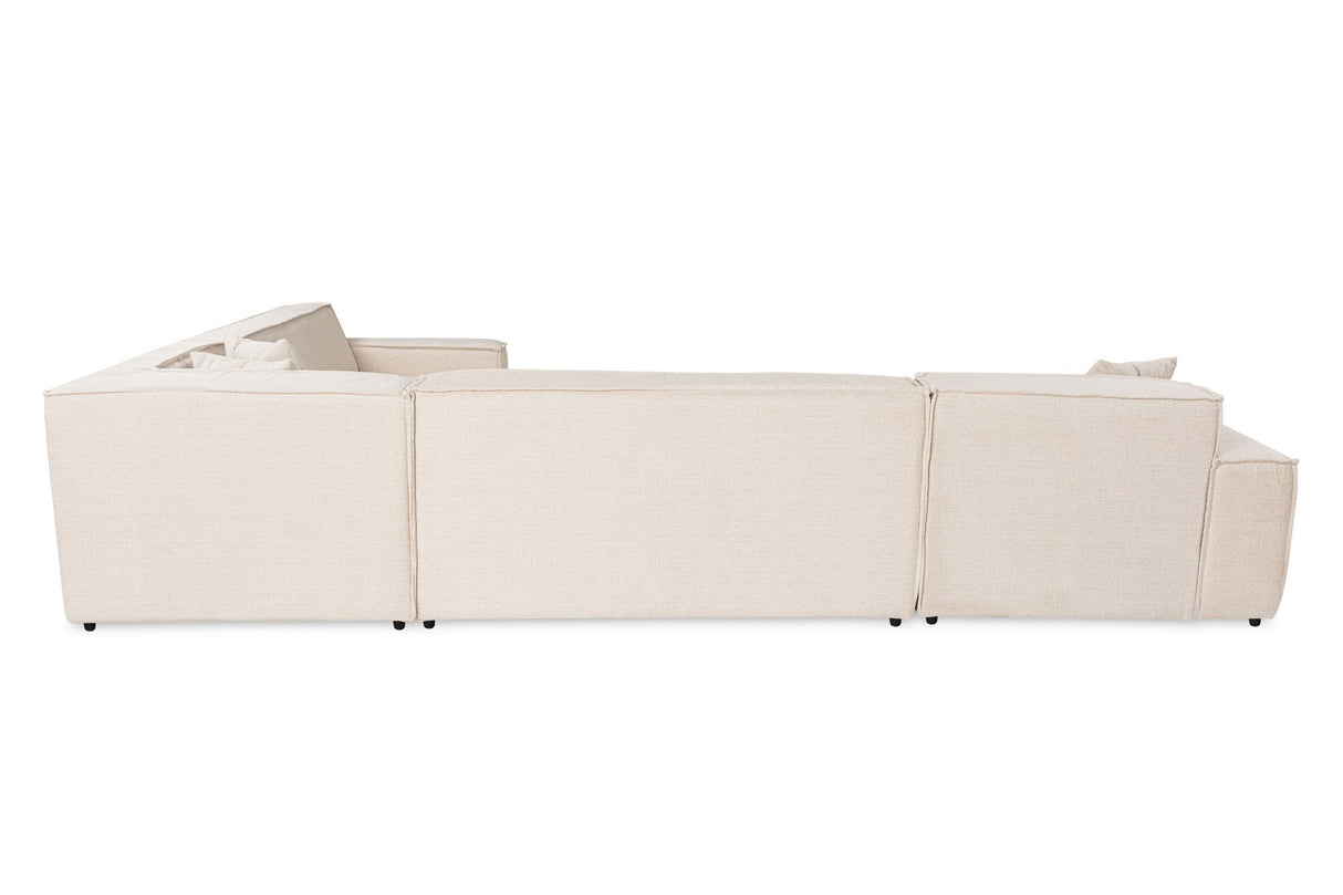 Corner sofa puzzle beige