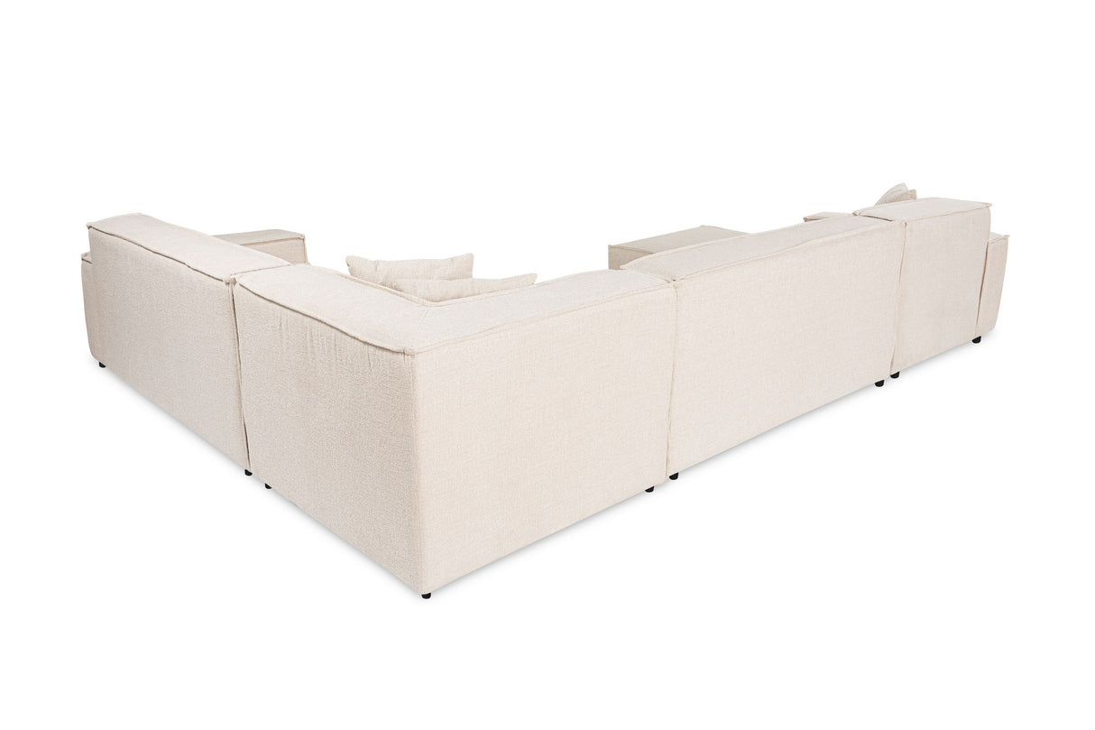 Corner sofa puzzle beige