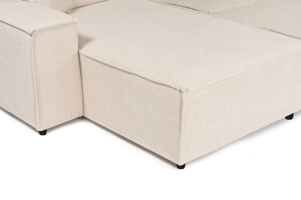 Corner sofa puzzle beige