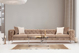 4-seater sofa como dark cream