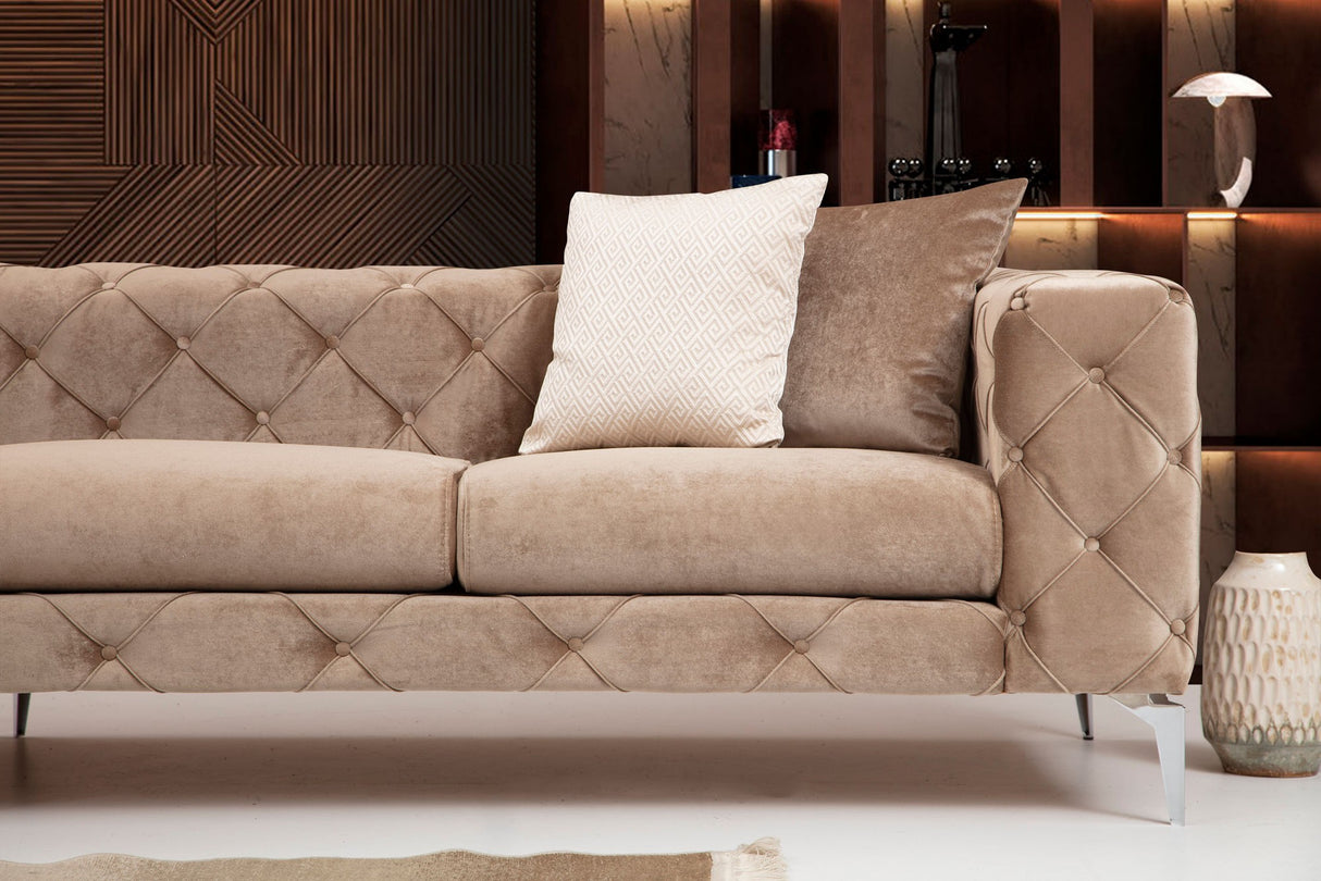 4-seater sofa como dark cream