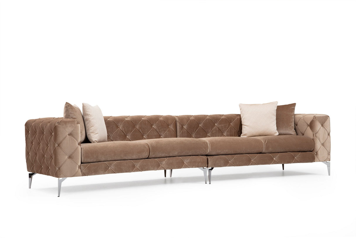 4-seater sofa como dark cream