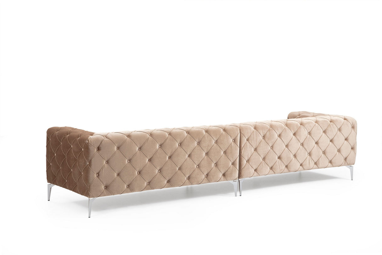 4-seater sofa como dark cream