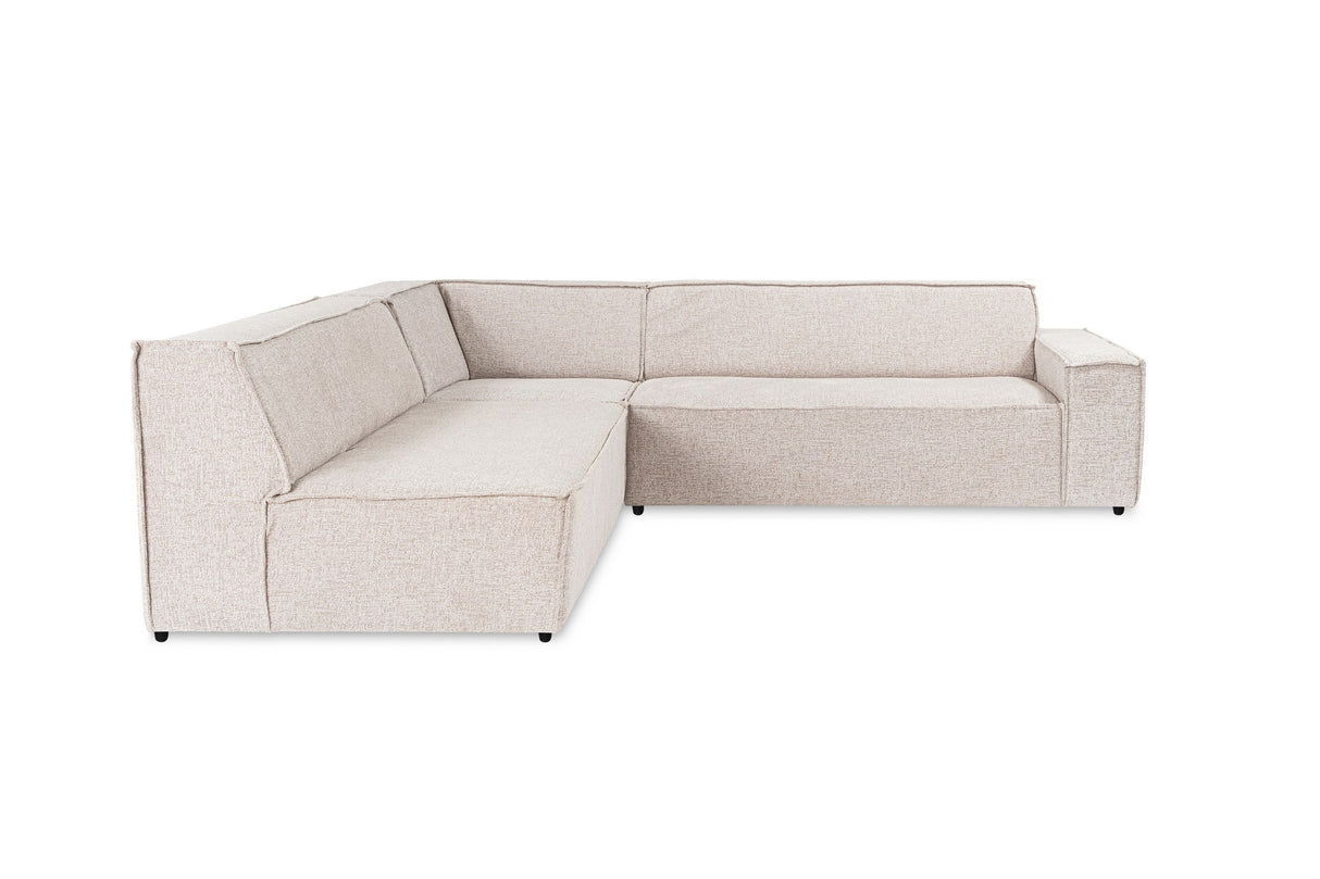 Corner sofa puzzle light brown