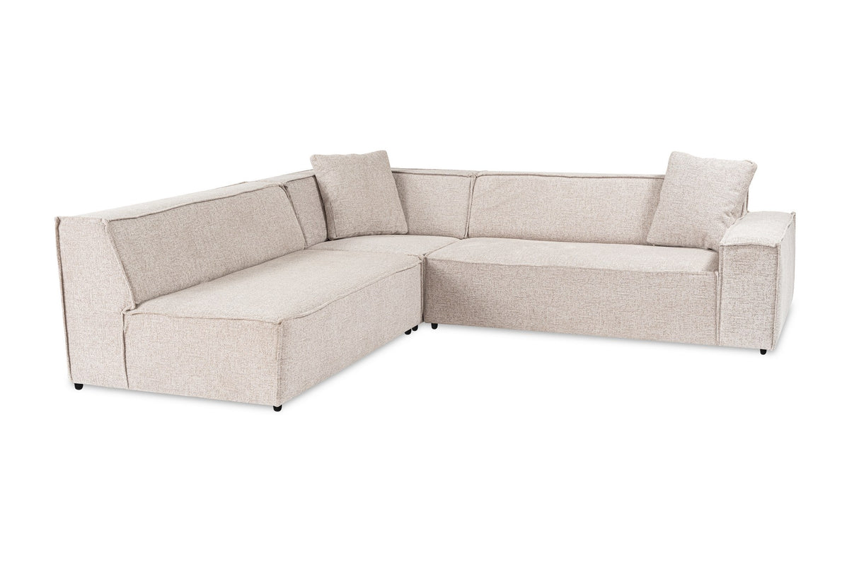 Corner sofa puzzle light brown