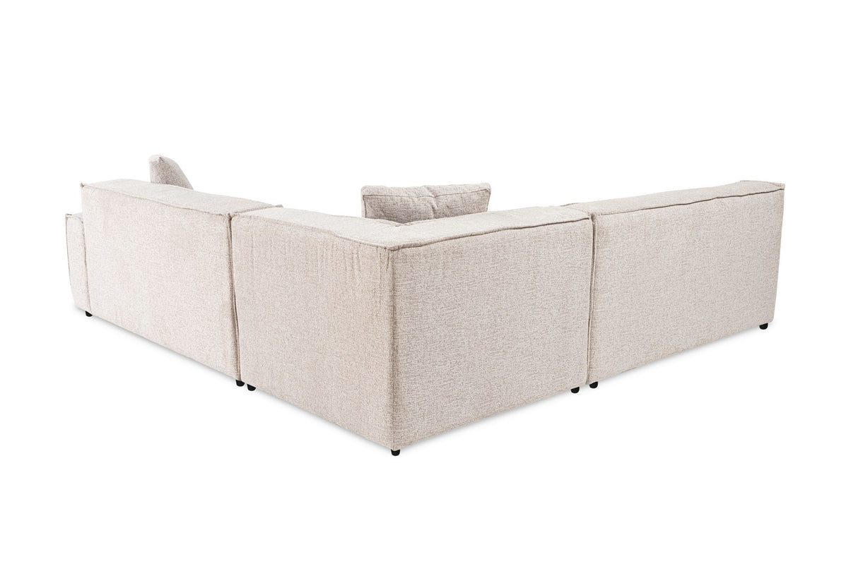 Corner sofa puzzle light brown