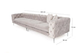 4-seater sofa como light gray