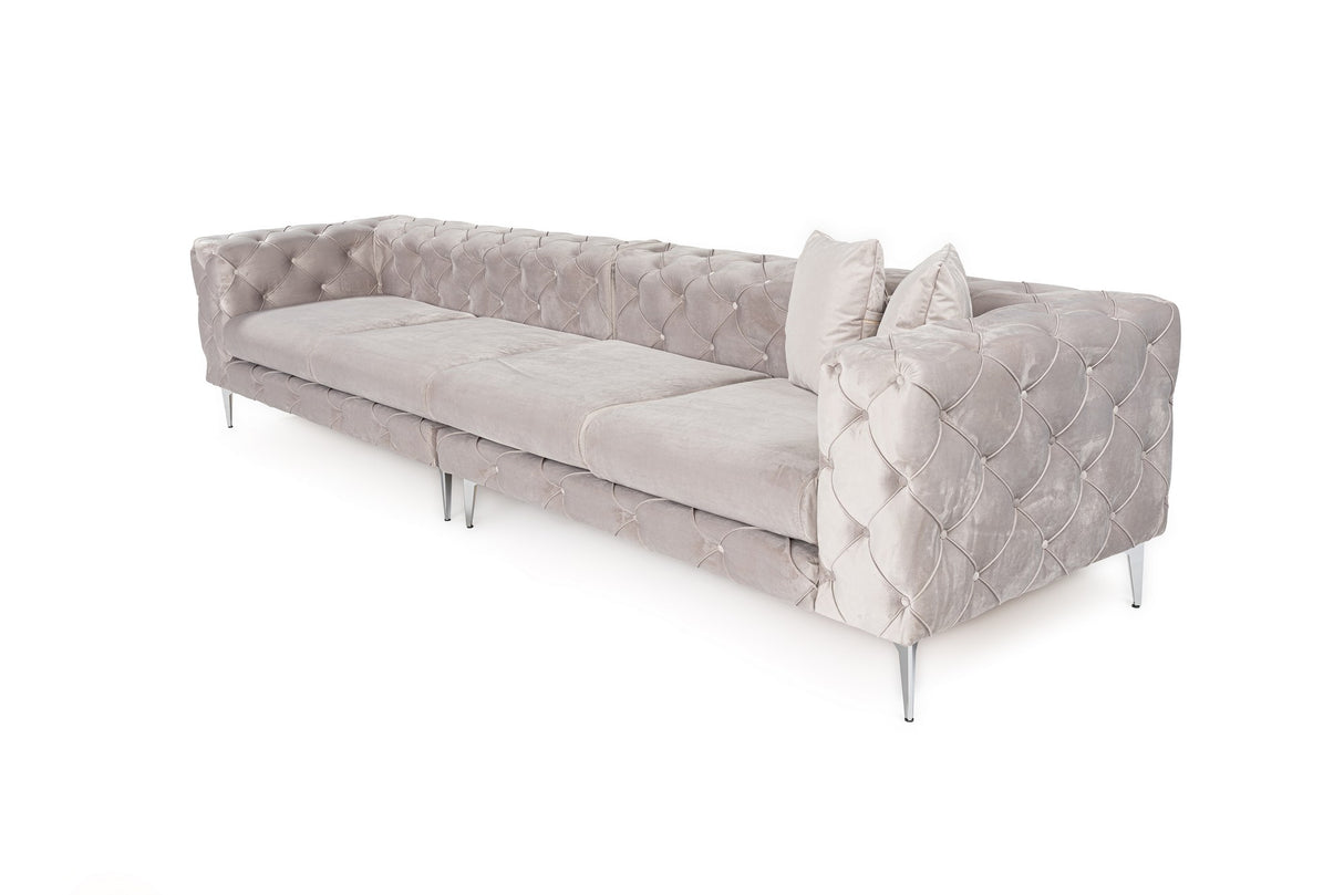 4-seater sofa como light gray