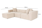 Corner sofa Lora Peach