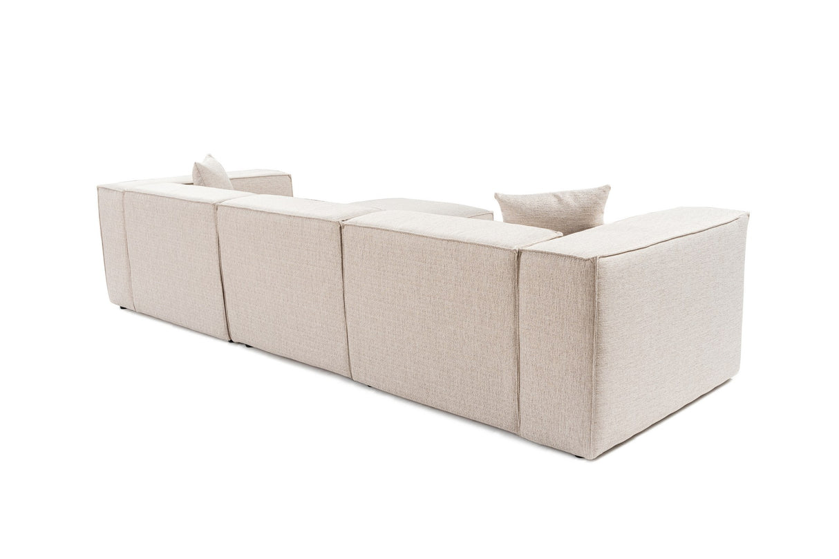 Corner sofa lora light brown