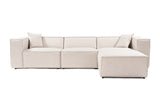 Corner sofa lora light brown