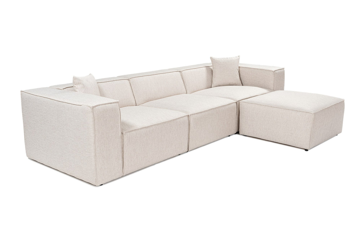 Corner sofa lora light brown