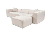 Corner sofa lora light brown