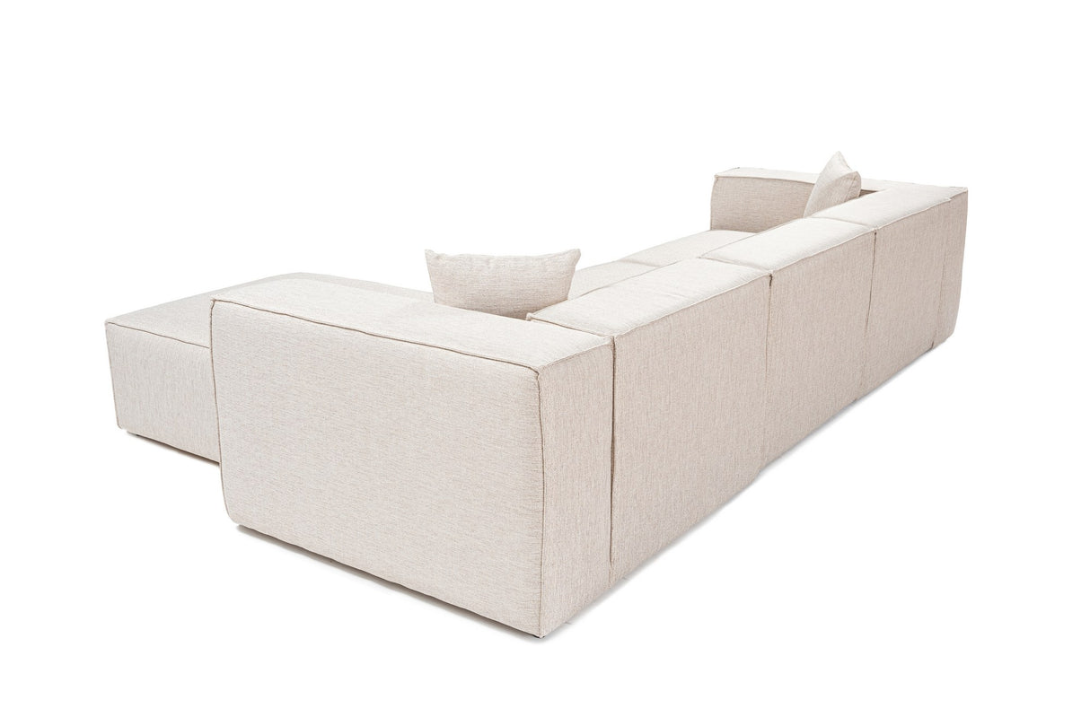 Corner sofa lora light brown