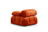 Modular Bank 3-seater Bubble Velvet Oranje