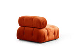 Modular Bank 3-seater Bubble Velvet Oranje