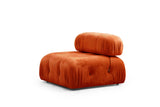 Modular Bank 3-seater Bubble Velvet Oranje