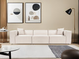 3-seater sofa lora light brown