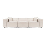 3-seater sofa lora light brown