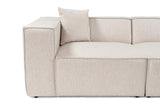 3-seater sofa lora light brown