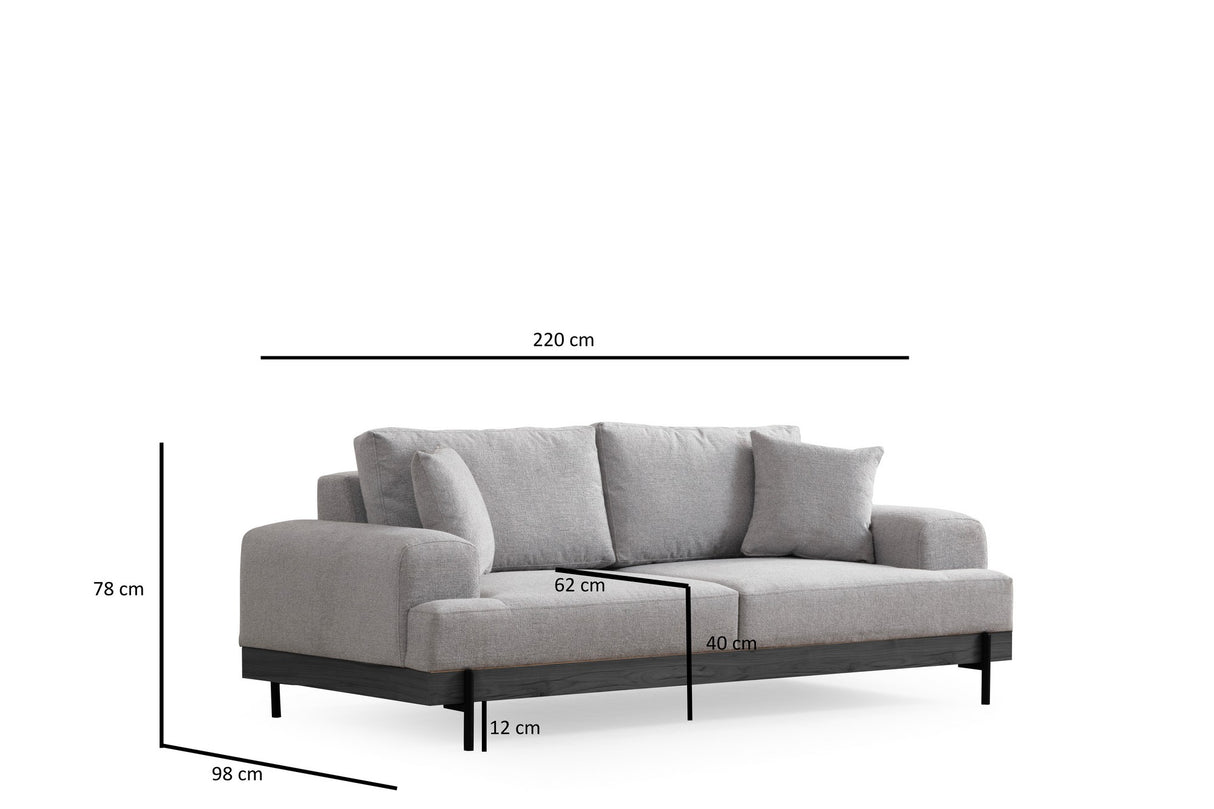 3-seater sofa eti gray