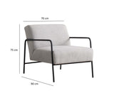 Armchair eti gray